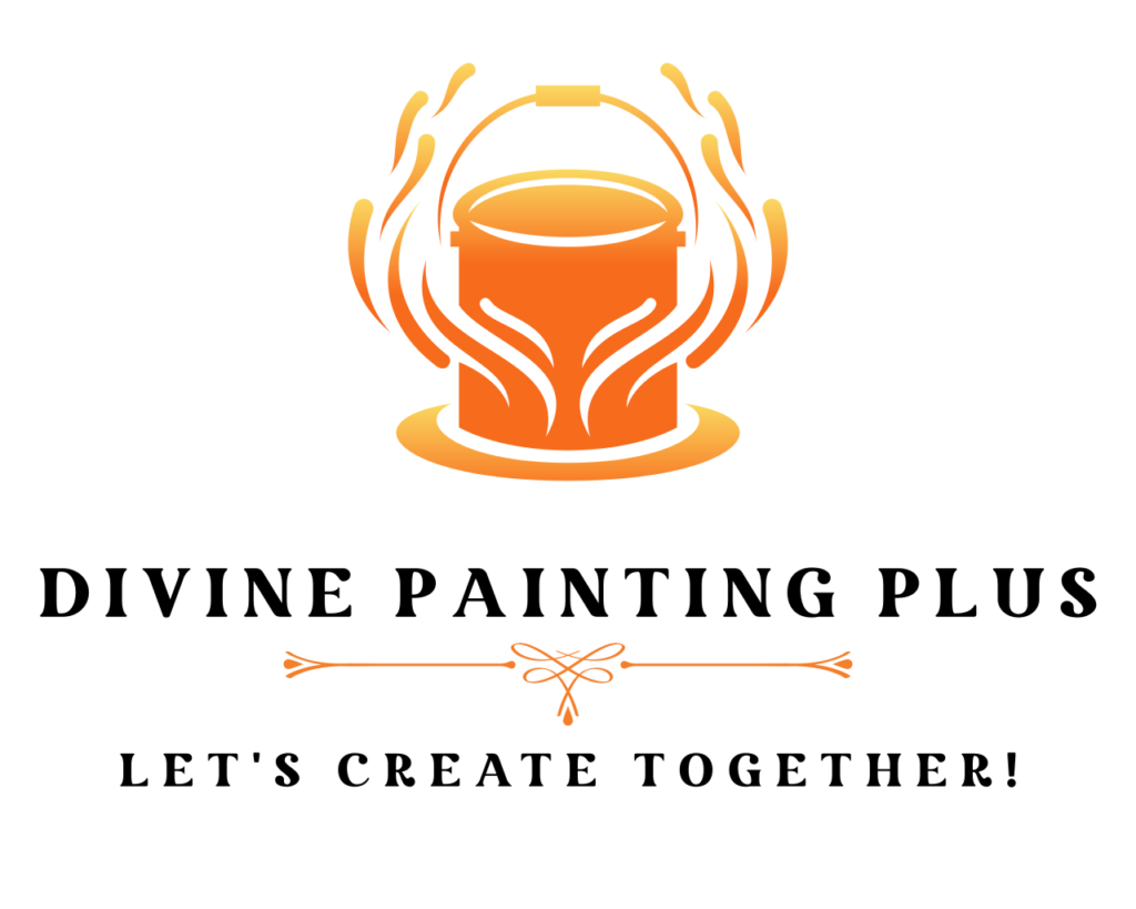 divine painting plus web logo white